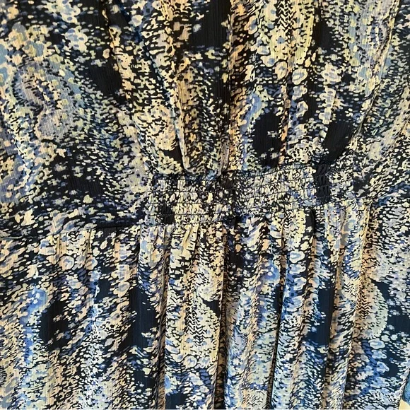 Joie Floral Layered Sheer Sleeve Flowy Dress in Parisian Paisley XL - Picture 13 of 15